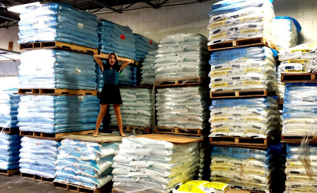 peterson salt warehouse and that's a lot of salt