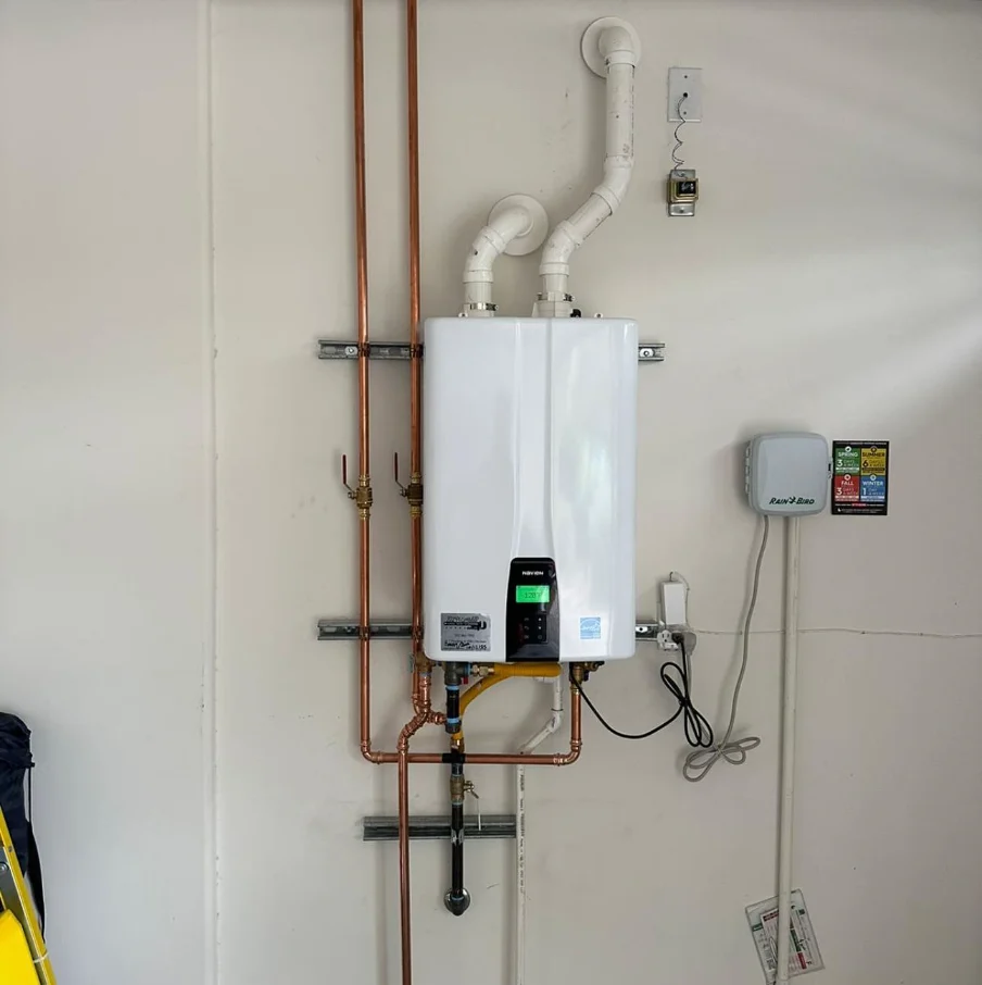 Tankless water heater installation in Twin Cities Minnesotta - Peterson Salt & Water Treatment Company